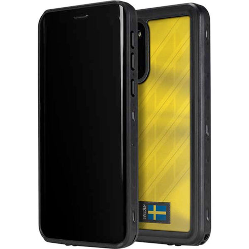 Sweden Soccer Flag Galaxy S20 Waterproof Case